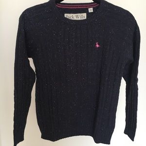 Jack Wills Cable Knit Sweater, Size 6